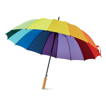 Paraply i regnbuens farger