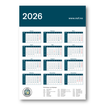 Veggkalender 2026