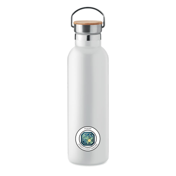 Stålflaske hvit - 750 ml